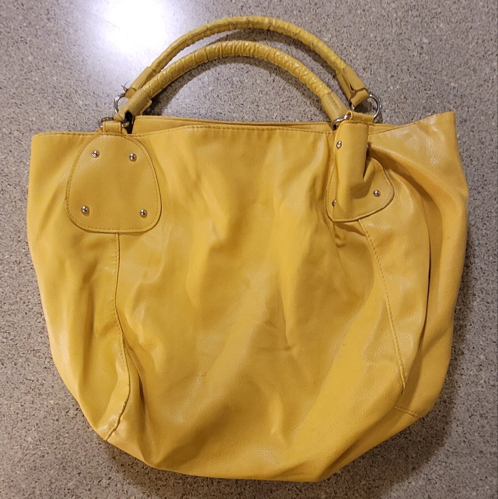 Yellow shoulder bag